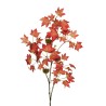 Lot de 12 - Branche artificielle d'érable, 112 cm - rouge vert 