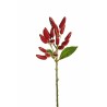 Lot de 36 - Pic artificiel de piment toucher réel, 42 cm - rouge 