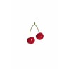 Lot de 64 - Double cerise artificielle, 7 cm - rouge 