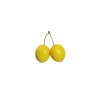 Lot de 18 - Double citron artificiel, 9 cm - jaune 