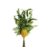 Lot de 8 - Bouquet artificiel de banksia et baies X10, 58 cm - jaune 