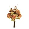 Lot de 12 - Bouquet artificiel de pivoines X6, 39 cm - orange clair 