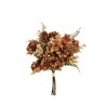 Lot de 18 - Bouquet artificiel d'hortensias X4, 37 cm - marron 