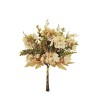Lot de 18 - Bouquet artificiel d'hortensias X4, 37 cm - rose ancien crème 
