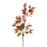 Lot de 12 - Branche artificielle d'églantier X3, 108 cm - orange 