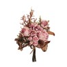 Lot de 12 - Bouquet artificiel de roses et hortensias X6, 37 cm - rose 