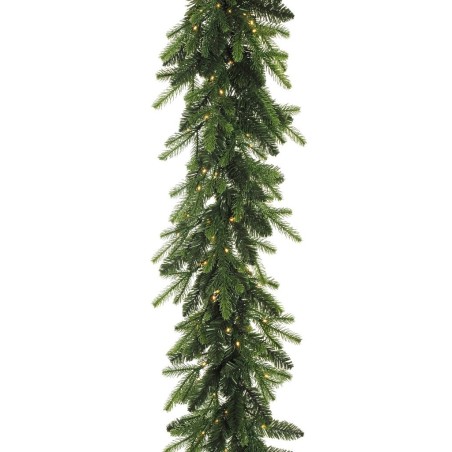 Lot de 6 - Guirlande artificielle de pin lumineuse 250 LED, 270 cm - vert 
