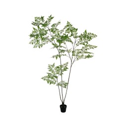 Plante artificielle koelreuteria fougère en pot, 235 cm - vert 