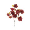 Lot de 24 - Tige artificielle de raisin toucher réel X3, 70 cm - bordeaux orange 