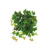 Lot de 12 - Buisson suspendu artificiel de vigne canadienne impression 3D toucher réel anti-UV X11, 54 cm - vert 