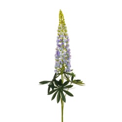 Lot de 6 Lupin avec 5 feuilles et boutons en plastique, 108,5 cm artificiel lavande lilav 