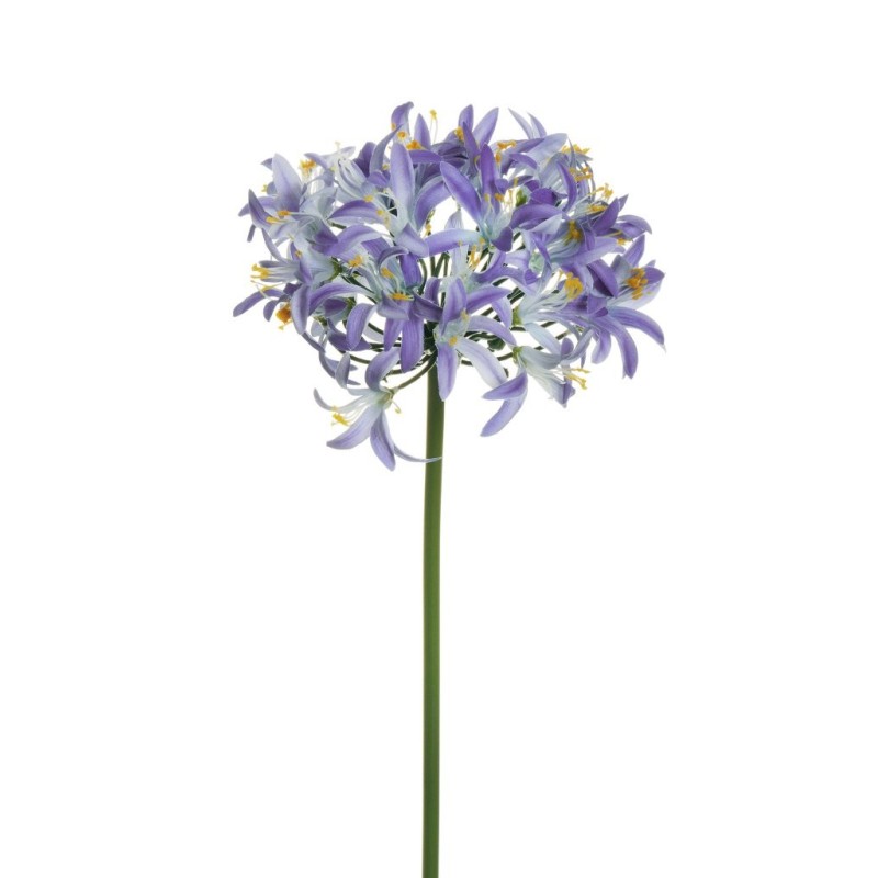 Lot de 12 Agapanthus avec tige en pvc, 82 cm artificielle rouge 