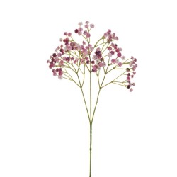 Lot de 36 Branches de gypsophile x3 avec 132 fleurs en caoutchouc, 69,5 cm artificiel rouge 