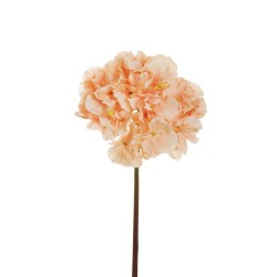 Lot de 14 Hortensia souple candy, tête ø 22 cm avec tube en pvc, 60 cm artificielle rouge 