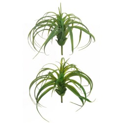Lot de 24 Plante tillandsia en plastique sans pot, ø 27 cm, 23 cm artificiel rouge 